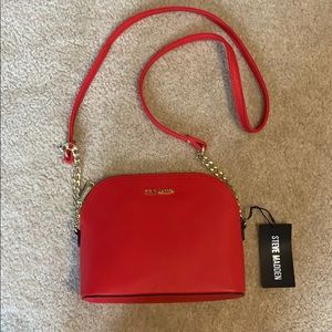 Steve Madden red crossbody purse. New with tags